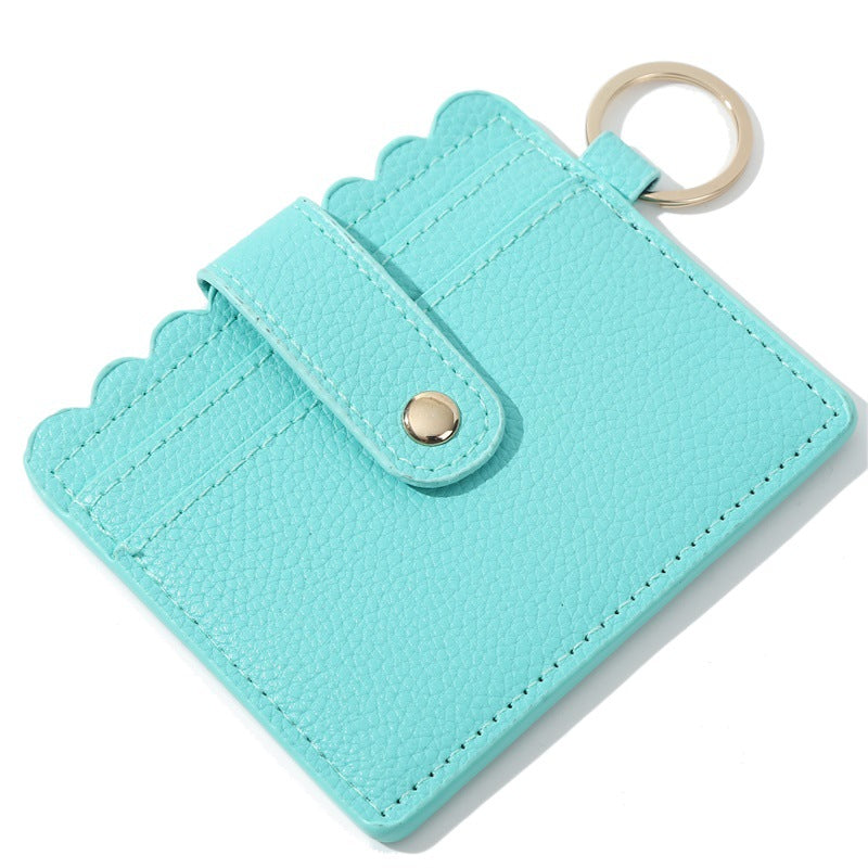 Bolsa De Tarjeta De Llavero De Cuero De PU Al Por Mayor